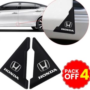 4 pcs Car Anticollision Protector Car Door Corner Cover Bumper Rubber Honda